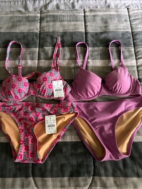 Bundle of J Crew Factory Underwire Bikinis 32A/XXS